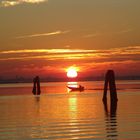 Sonnenuntergang in der venezianischen Lagune