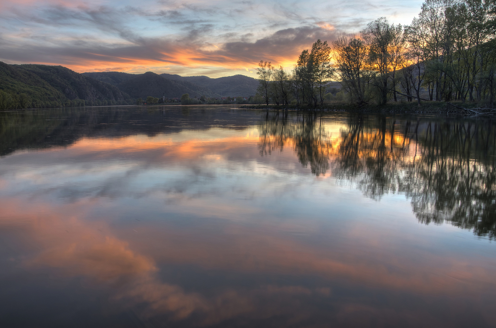 Sonnenuntergang in der Wachau...