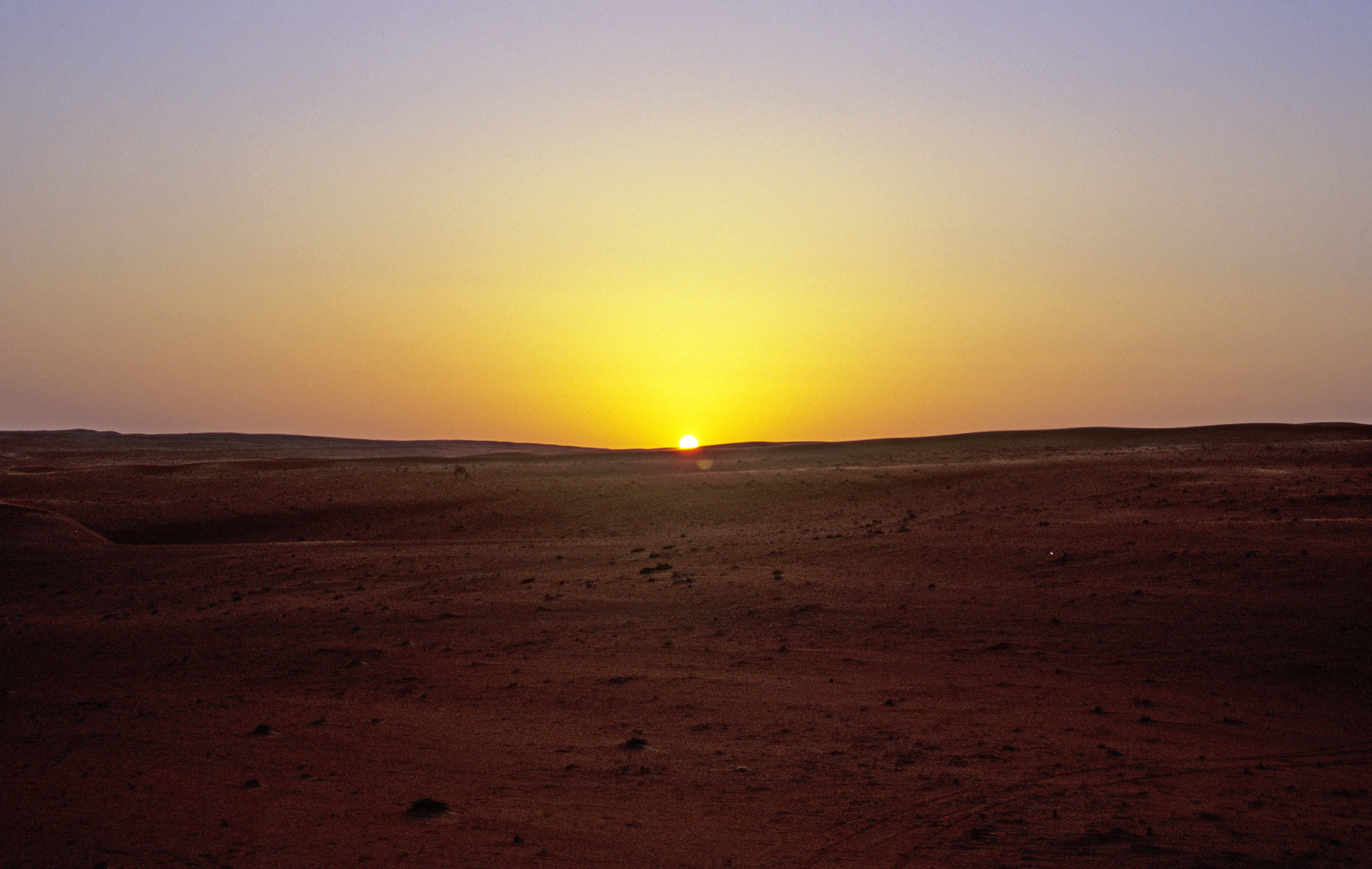 Sonnenuntergang in der Wahiba Sands