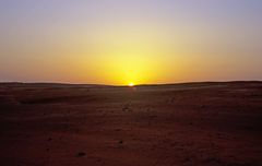 Sonnenuntergang in der Wahiba Sands