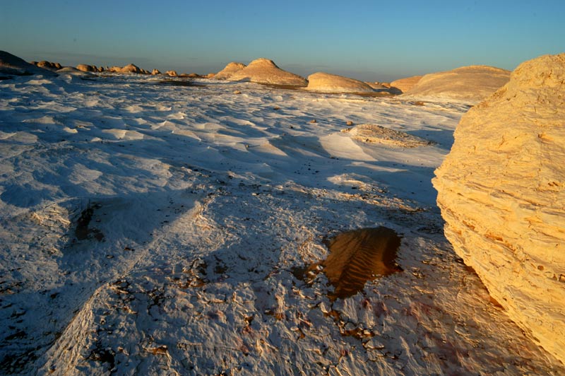 Sonnenuntergang in der Weißen Wüste (Ägypten)