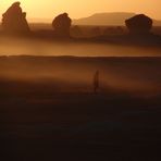 Sonnenuntergang in der Weißen Wüste