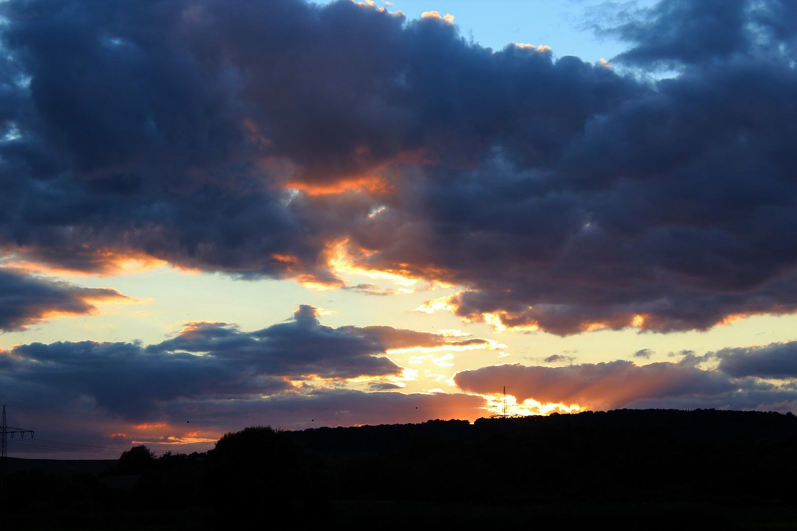 Sonnenuntergang in der Wetterau