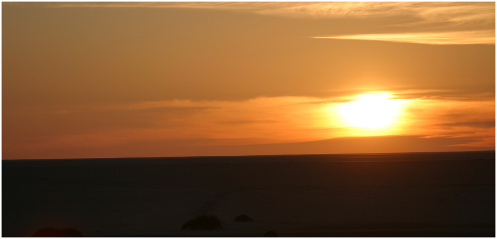 Sonnenuntergang in der Wüste