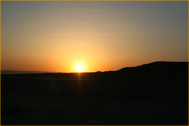 Sonnenuntergang in der Wüste