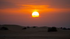 Sonnenuntergang in der Wüste