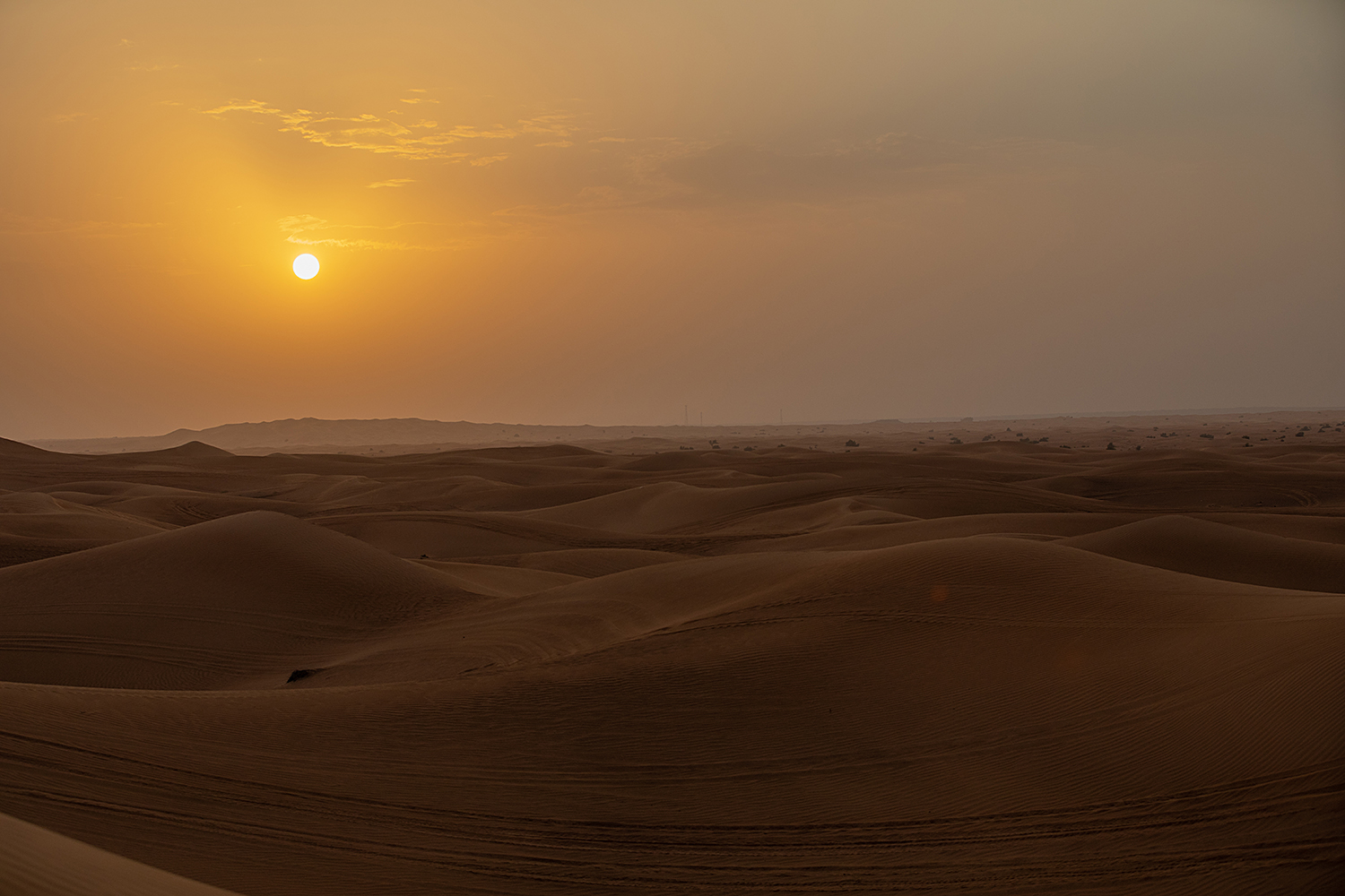 Sonnenuntergang in der Wüste