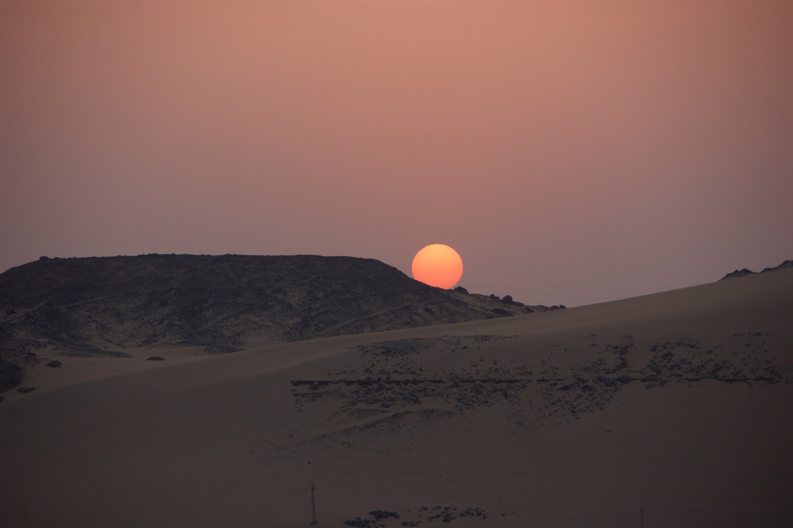 Sonnenuntergang in der Wüste