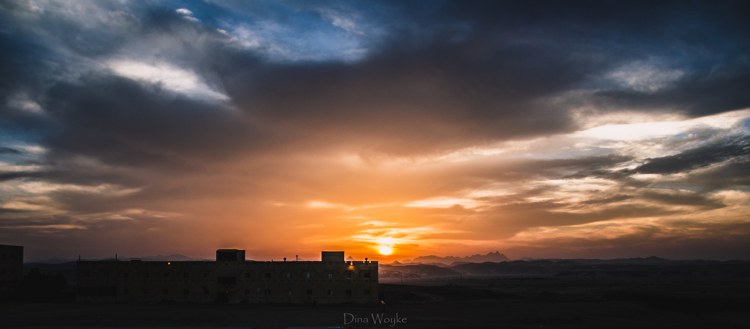 Sonnenuntergang in der Wüste