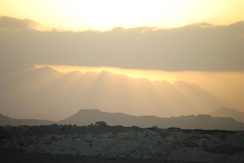 Sonnenuntergang in der Wüste