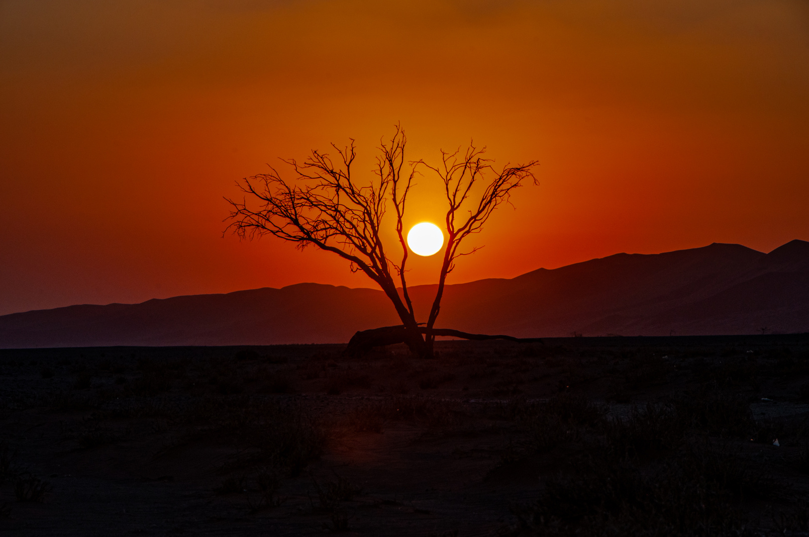 Sonnenuntergang in der Wüste