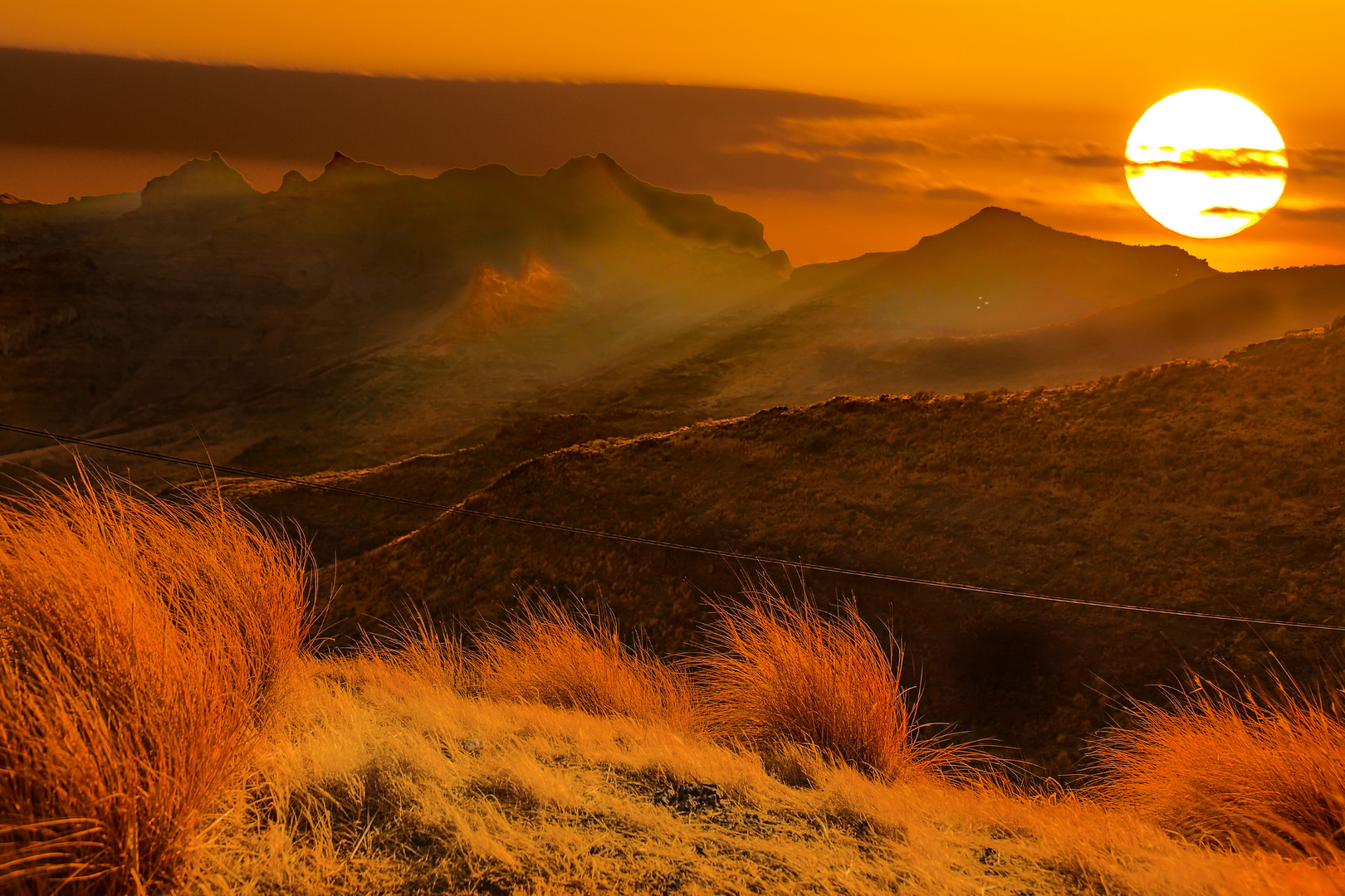 Sonnenuntergang in der Wüste