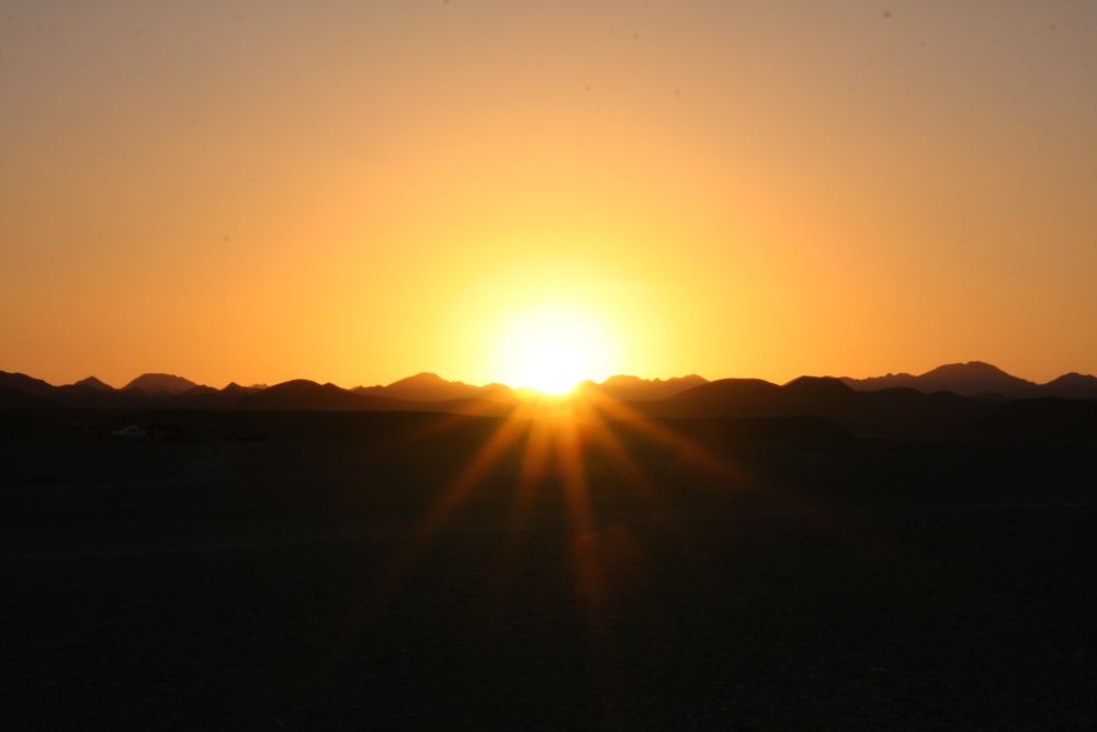 Sonnenuntergang in der Wüste