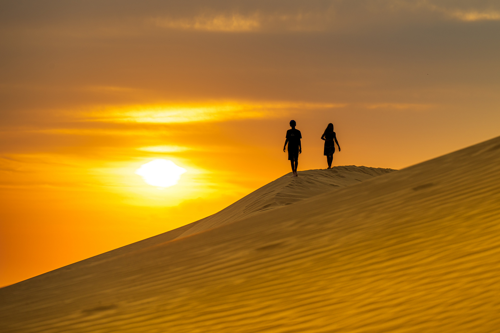 Sonnenuntergang in der Wüste