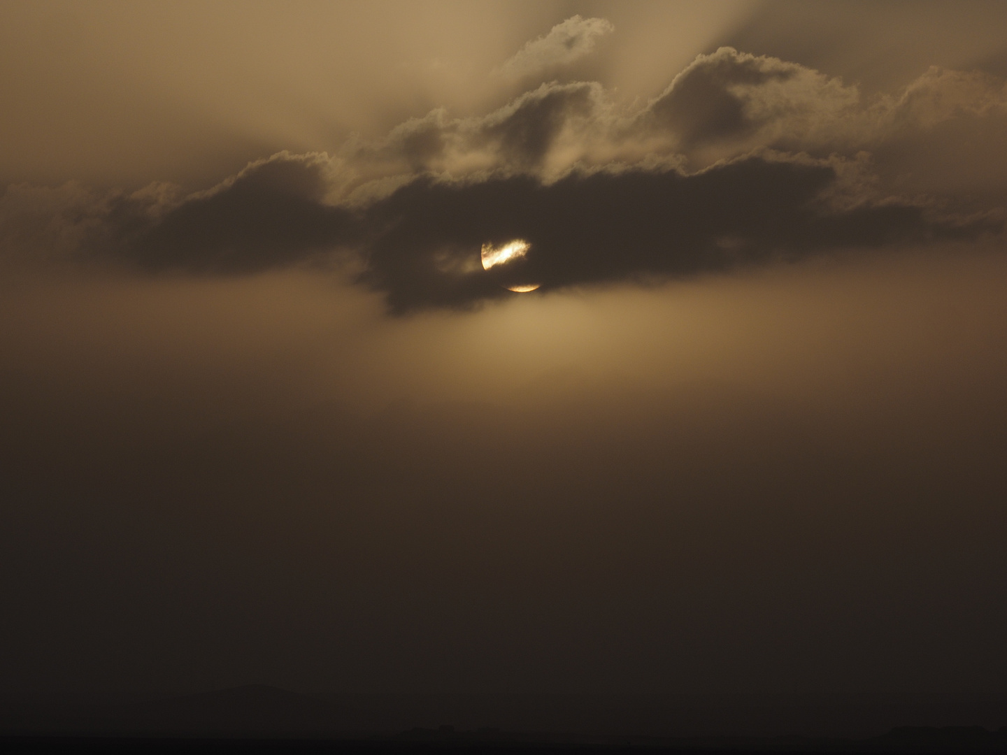 Sonnenuntergang in der Wüste