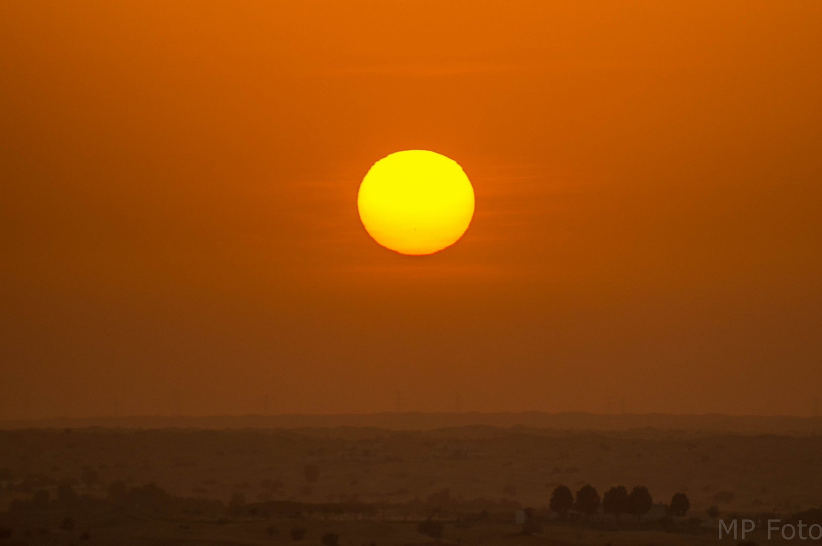 Sonnenuntergang in der Wüste