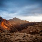 Sonnenuntergang in der Wüste Jordanien 