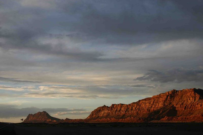 Sonnenuntergang in der Wüste von Nevada