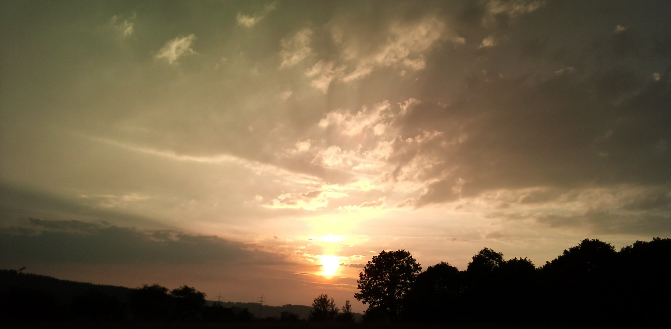 Sonnenuntergang in Deutschland