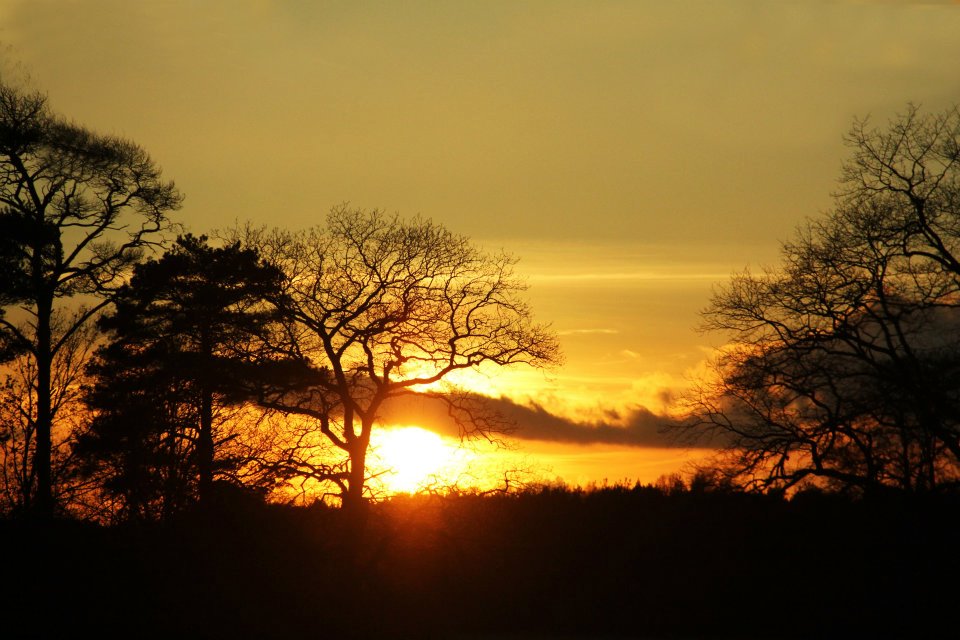 Sonnenuntergang in Deutschland