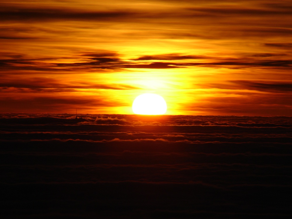 Sonnenuntergang in die Karpaten