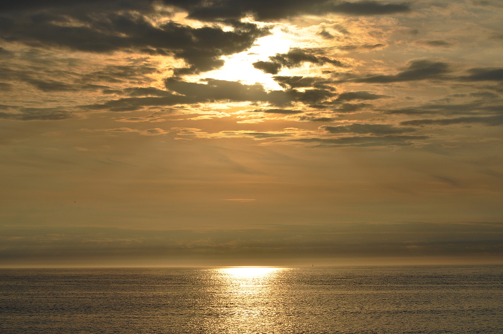 Sonnenuntergang in Dieppe/Normandie