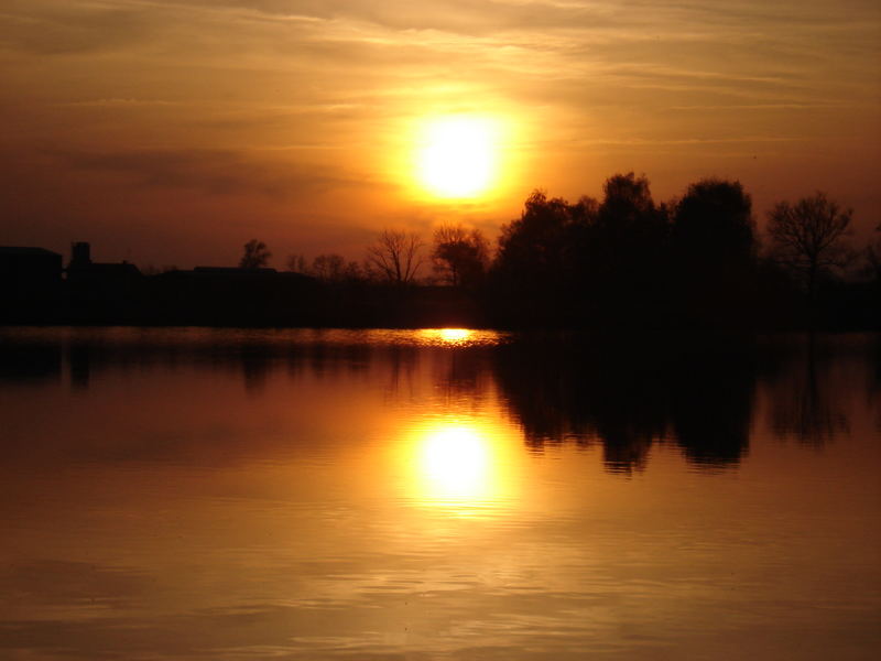 Sonnenuntergang in Dillingen an der Donau