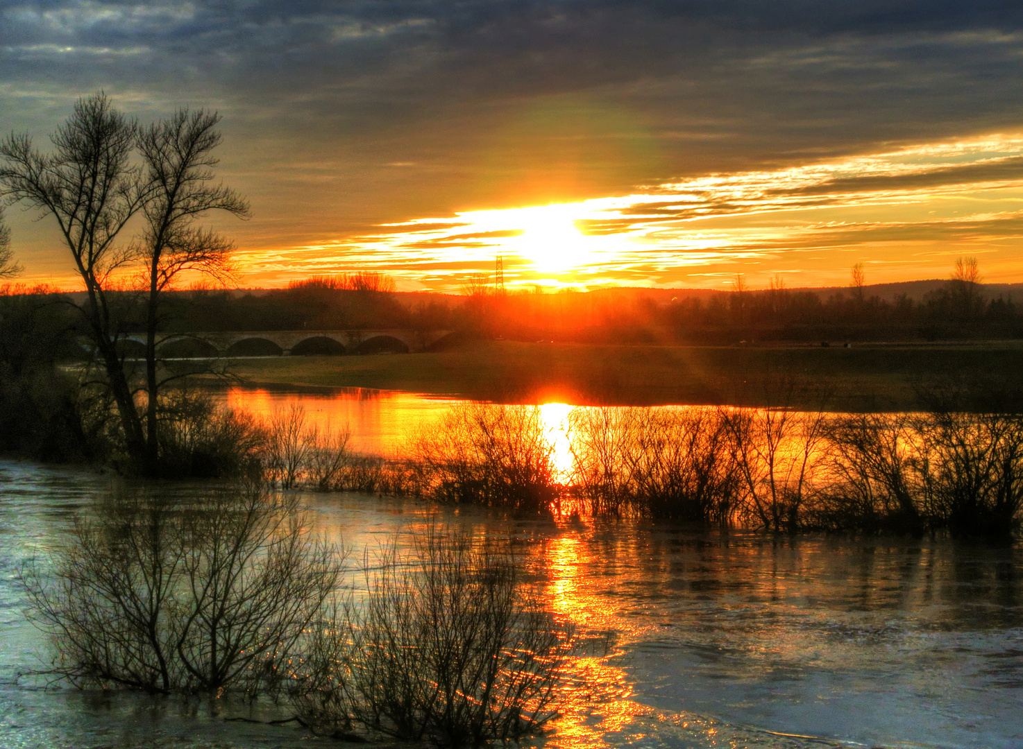 Sonnenuntergang in Dörfleins