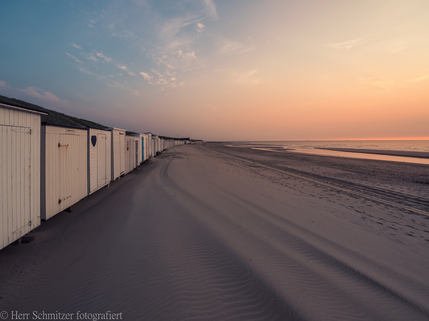 Sonnenuntergang in Domburg, Holland