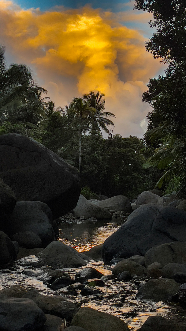 Sonnenuntergang in  Dominica