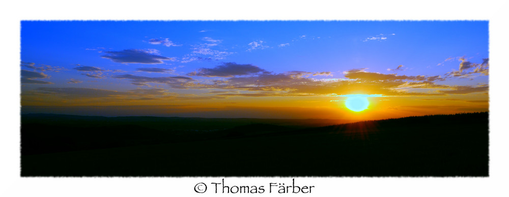 Sonnenuntergang in Dorndiel