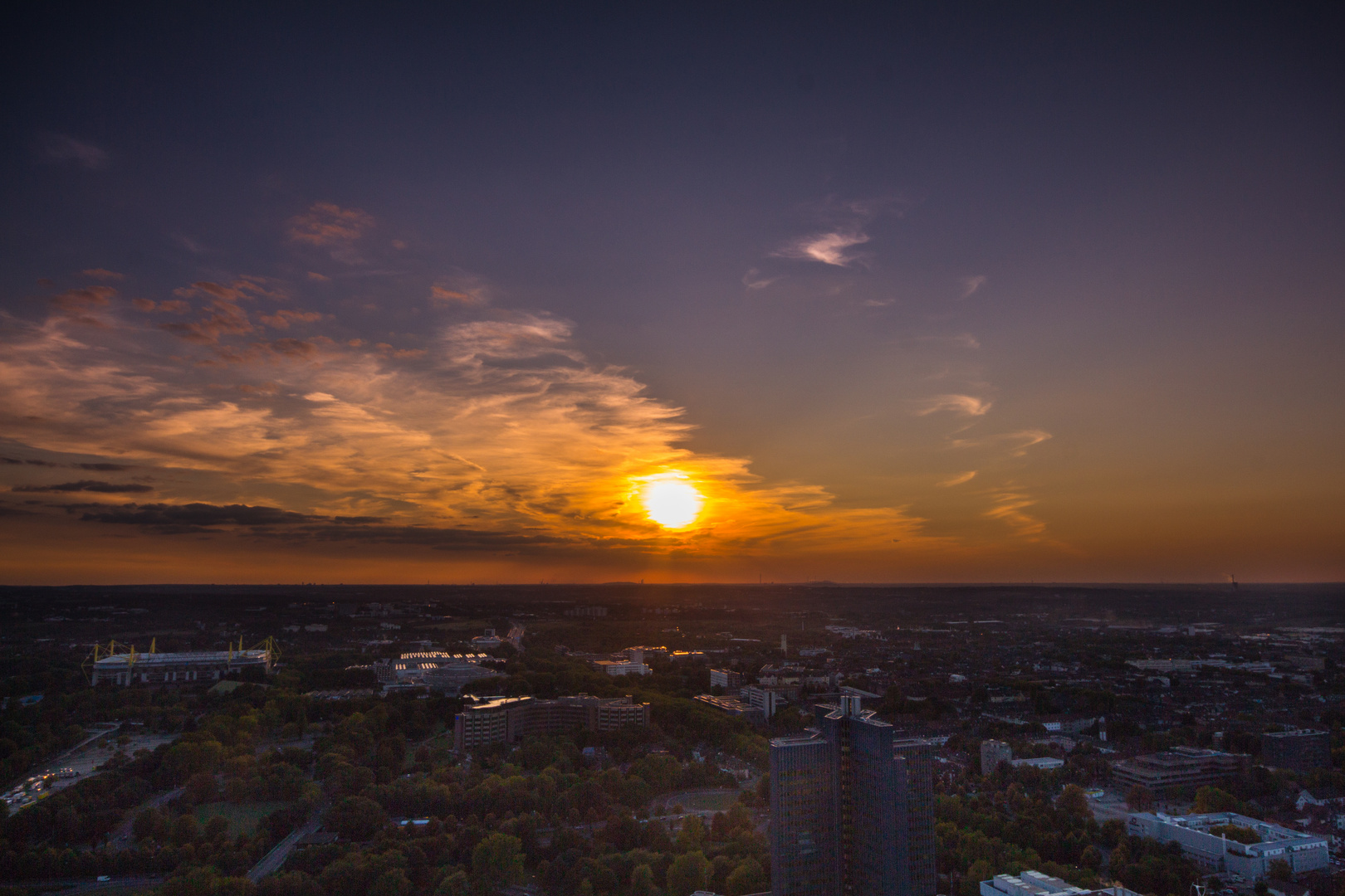 Sonnenuntergang in Dortmund