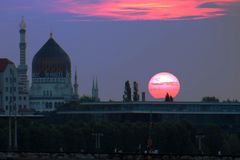 Sonnenuntergang in Dresden