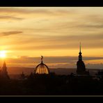 Sonnenuntergang in Dresden
