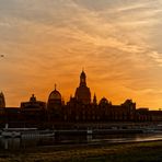 Sonnenuntergang in Dresden