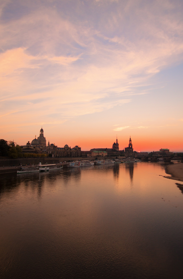 Sonnenuntergang in Dresden