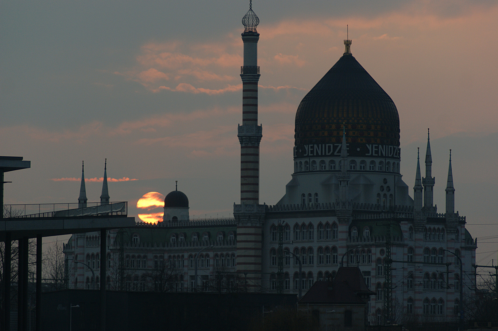 Sonnenuntergang in Dresden