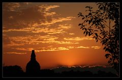 Sonnenuntergang in Dresden