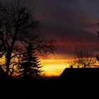 Sonnenuntergang in Dresden-Wachwitz