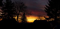 Sonnenuntergang in Dresden-Wachwitz