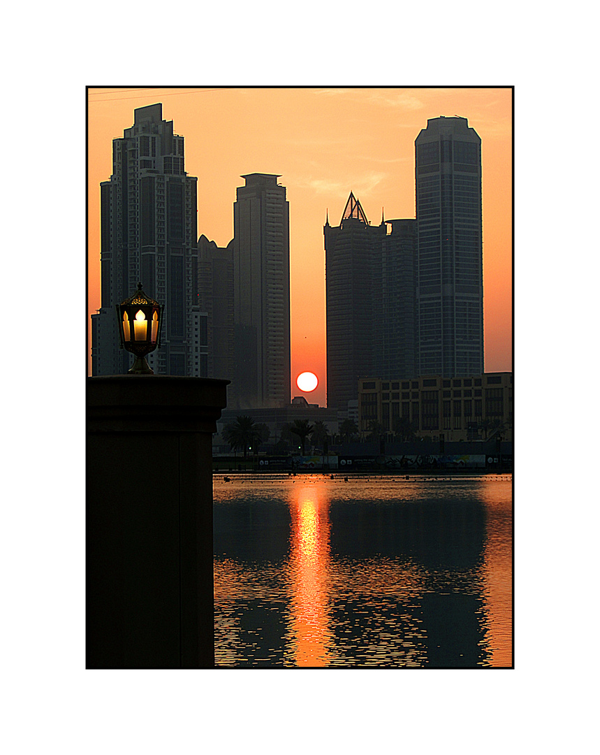 Sonnenuntergang in Dubai