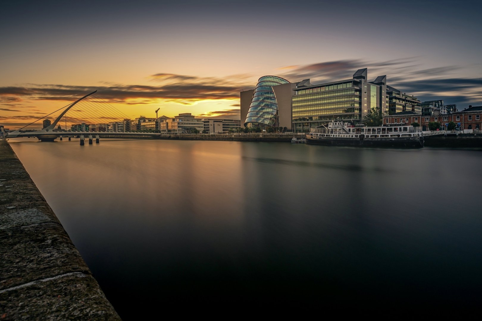 Sonnenuntergang in Dublin