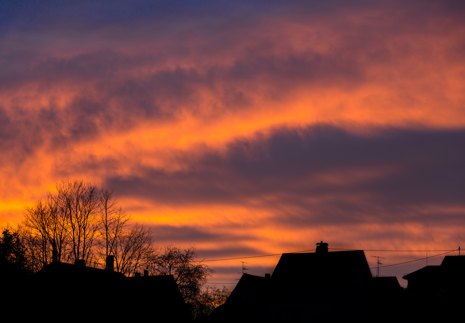 Sonnenuntergang in Dudweiler