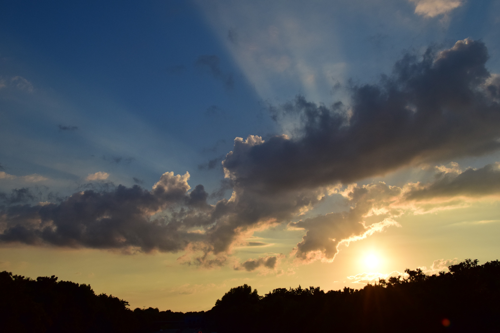 Sonnenuntergang in Düsseldorf