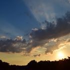 Sonnenuntergang in Düsseldorf