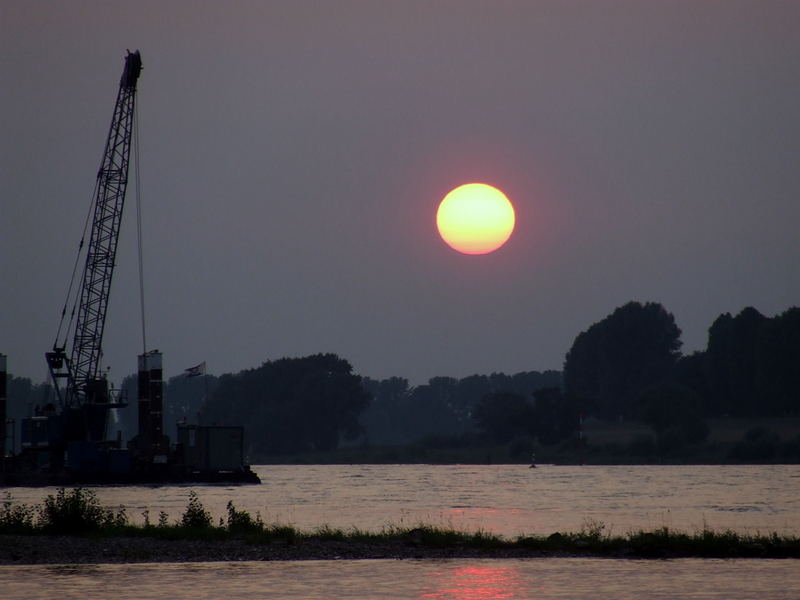 Sonnenuntergang in Düsseldorf