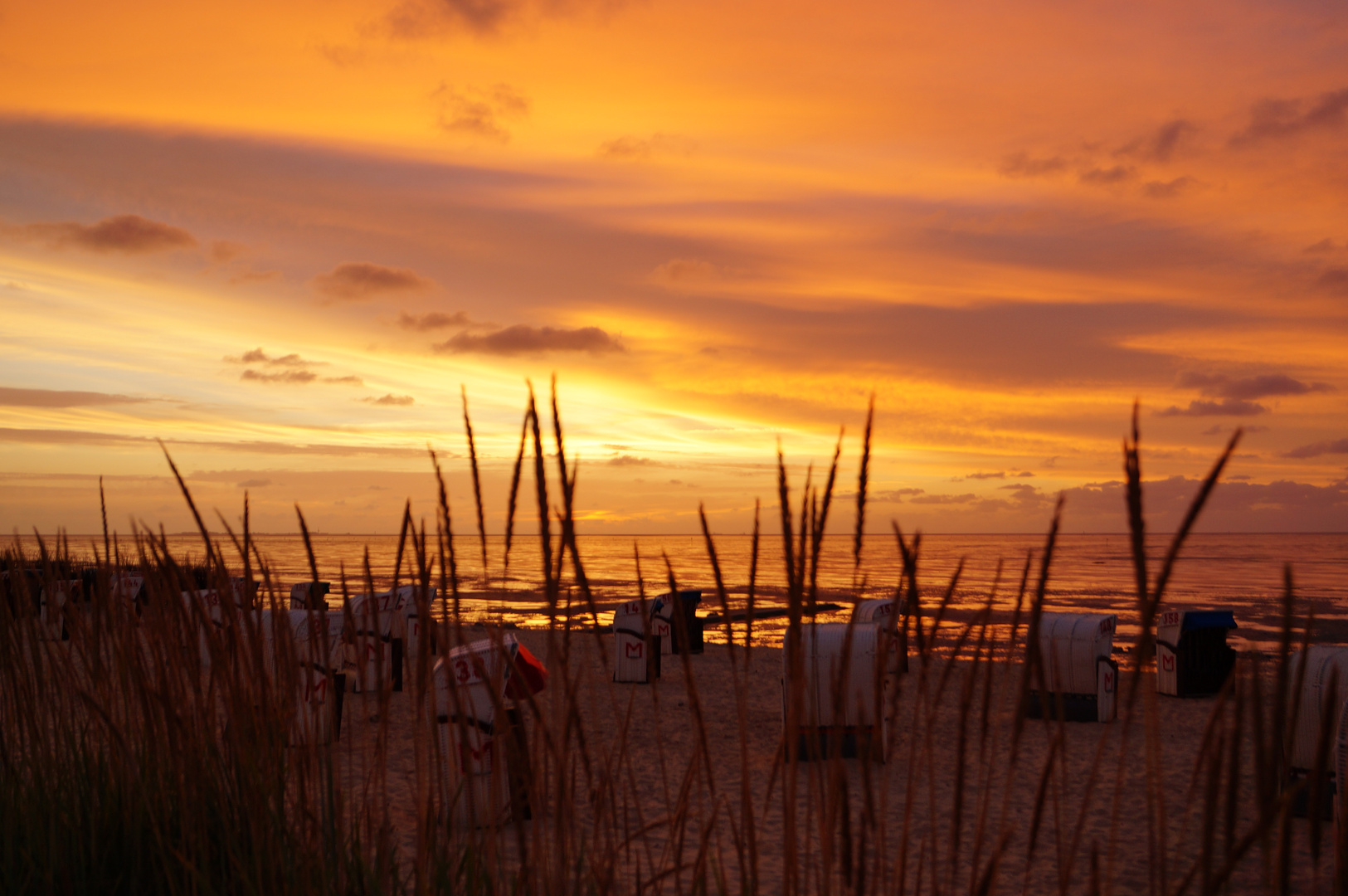 Sonnenuntergang in Duhen - Cuxhaven