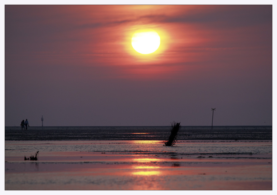 Sonnenuntergang in Duhnen