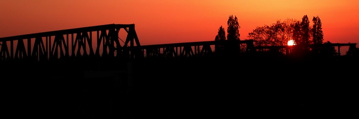 Sonnenuntergang in Duisburg