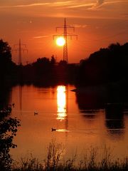 Sonnenuntergang in Duisburg IV